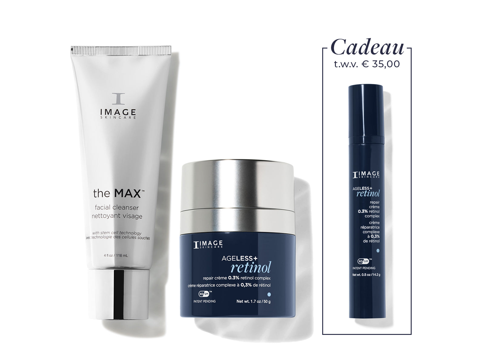 THE MAX Facial Cleanser + AGELESS+ Retinol Repair Crème 0.3%