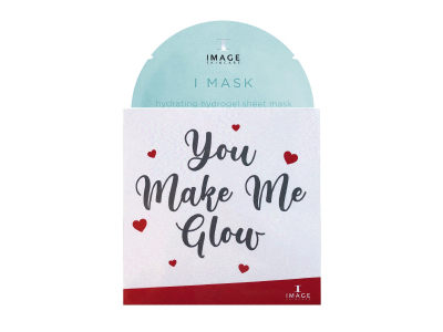 I MASK - Hydrating Hydrogel Sheet Mask (1 stuk) + You make me glow verpakking